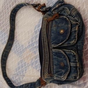 Denim Jean Shoulder Purse